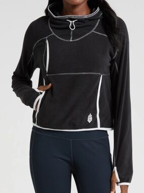 FP Movement Care on the Run Fleece Funnel Neck Hoodie